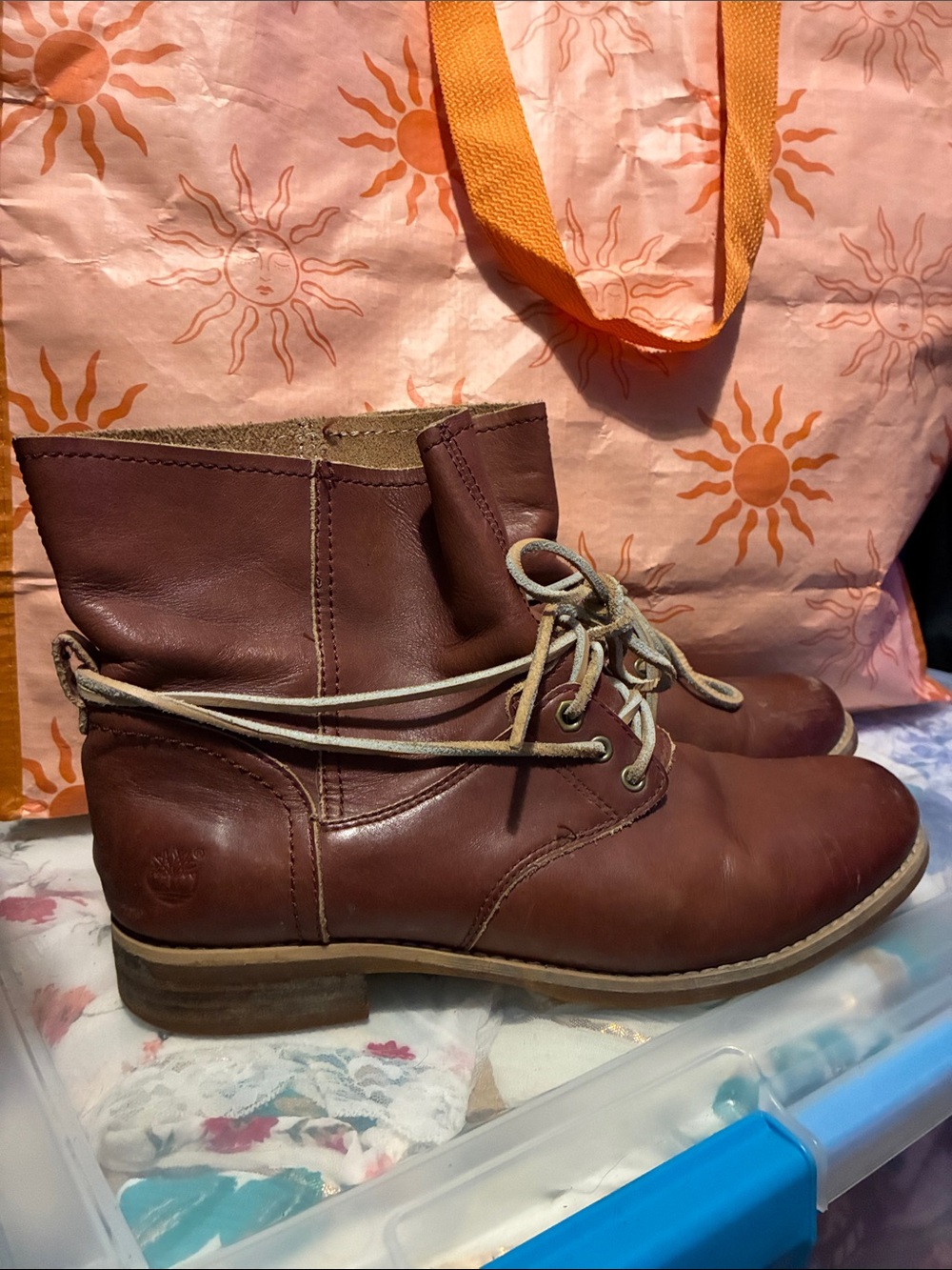Timberland Women's Lace-Up Boots in Chestnut Brown